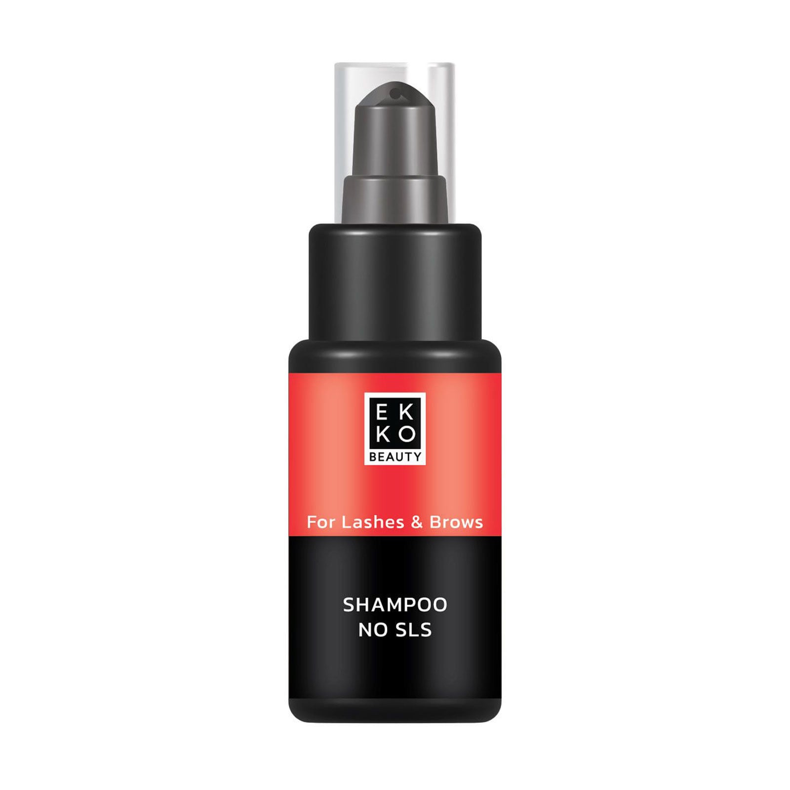 Шампунь для брів та вій Ekko Beauty For Lashes &amp; Brows Shampoo No SLS, 50 мл